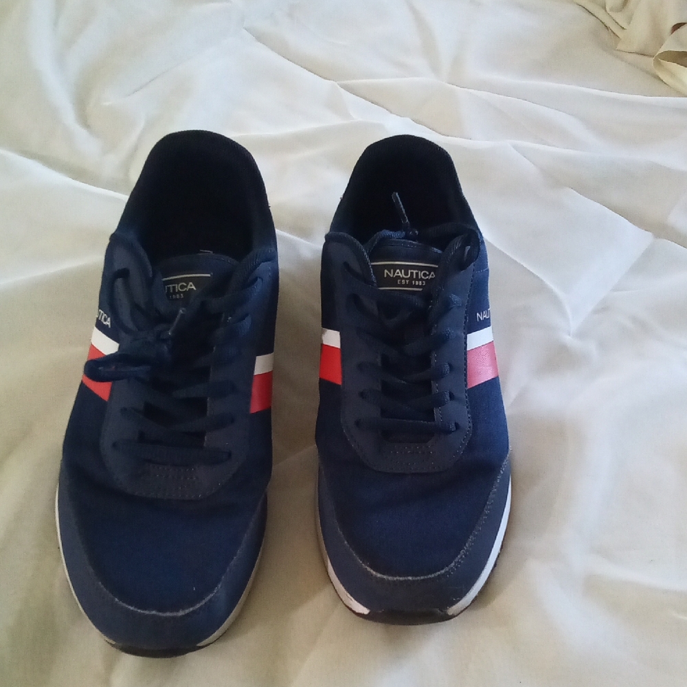 Nautica Blue and Red Sneakers with Classic Design